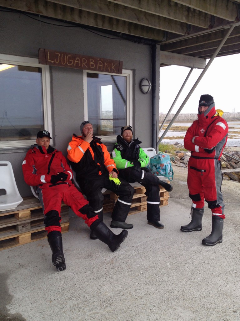 Här ljugs det för fulla muggar efter ett lyckat fiskepass. Tack för iår grabbar!