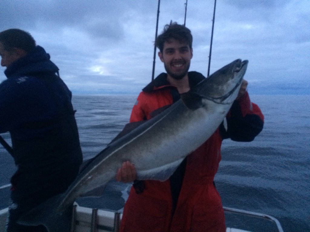 Sean med en 16.5 kgs sej som bjöd på en riktigt bra fight!