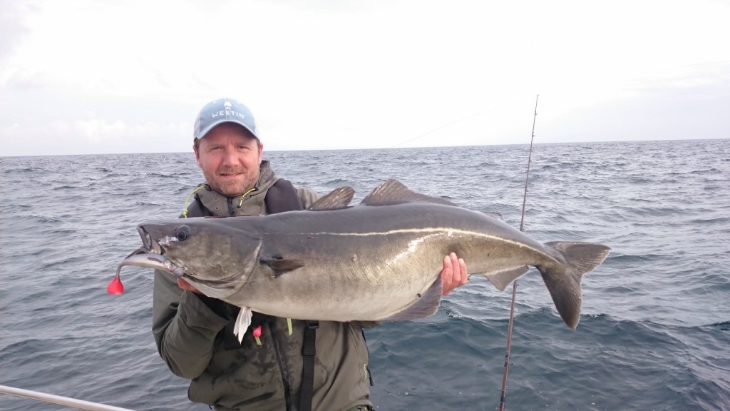 Christer med gårdagens största, 18 kg+!