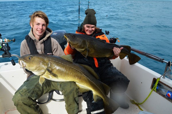 Dubblé 18 och 20,5kg torskar