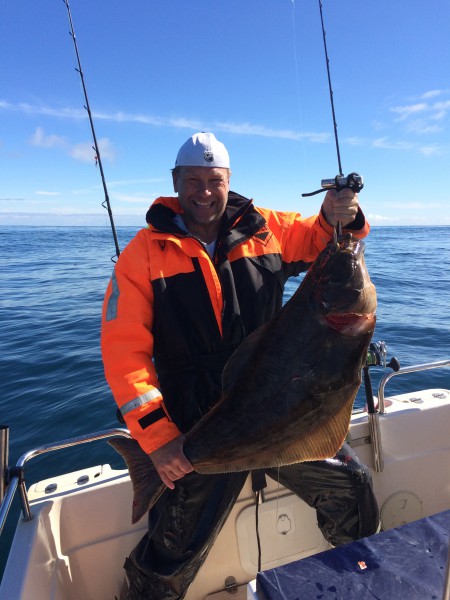 Niclas Med en fin flundra Strax över 13 kg