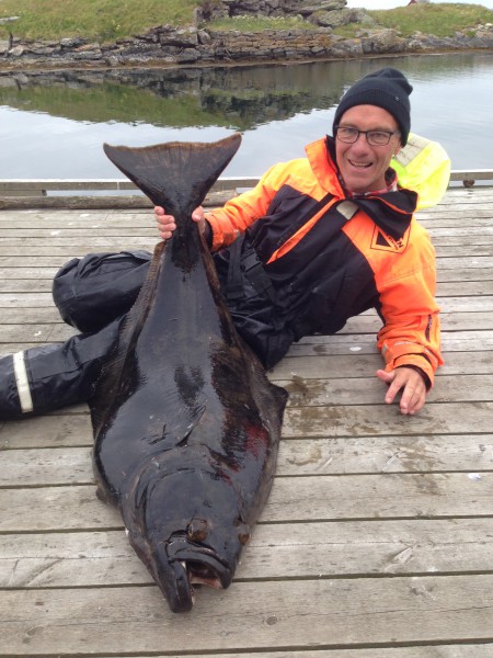mycket fin Flundra på hela 132 cm 