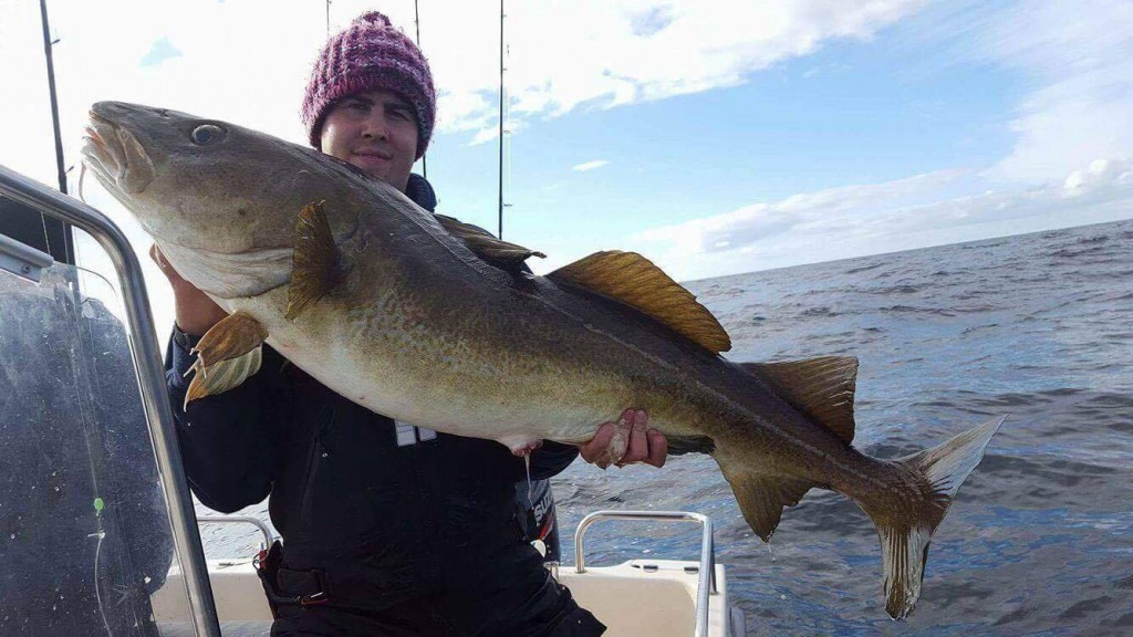 Max de Vreeze med nytt pb på torsk, 21.07 kg. Grattis!