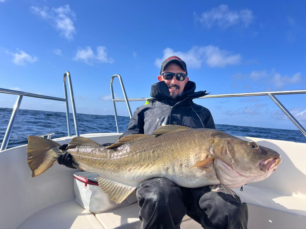 Trophy-sized cod sea fishing in Lofoten